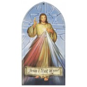 Divine Mercy Plaque English cm.10x20 - 4"x8"
