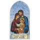 Holy Family Plaque Italian cm.10x20 - 4"x8"