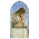 Jesus Praying/ Our Father Prayer Plaque Italian cm.10x20 - 4"x8"