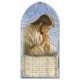 Jesus Praying/ Our Father Prayer Plaque Spanish cm.10x20 - 4"x8"
