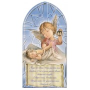 Guardian Angel/ Prayer Plaque French cm.10x20 - 4"x8"