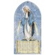 Plaque miraculeuse avec la prière Je vous salue Marie en espagnol cm.10x20 - 4 "x 8"