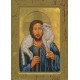 Icono de madera placa del Buen Pastor con la depresión cm.10x15 - 4 "x6"