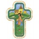 Croix laqué avec Jésus avec des enfants cm.10x14 - 4 "x5 1/2"