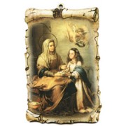St.Anne Scroll Plaque cm.10x15 - 4"x6"