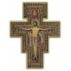 Saint Damian Cross Lacquered Gold cm.14x19 - 5 1/2"x 7 1/2"