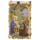 Nativity Scroll Plaque and Stand cm.7x11 - 2 3/4"x 4 1/2"