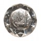 Peso del papel de un símbolo de Jesús  Medalla de peltre en un pequeño cristal cm.4x6 - 1 1/2 "x 2 1/4"