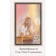 Remembrance of First Holy Communion Book Girl