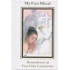 Libro para la comunión de mi primer misal para una niña
