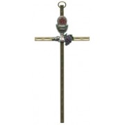 Gold Cross Coloured Chalice Crucifix cm.16x7.5 - 6 1/2"x3"