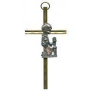 Boy Communion Gold Cross Crucifix cm.10x5- 4"x2"