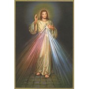 Divine Mercy Plaque cm.15.5x10.5 - 4"x6"