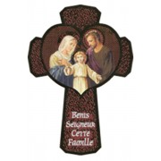 Holy Family Cross French cm.13.5 - 5 1/4"