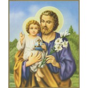 St.Joseph Plaque cm.25.5x20.5 - 10"x8 1/8"