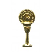 Chalice/Communion Lapel Pin Gold Plated mm.17.5 - 11/16"