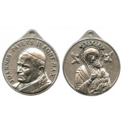 Pope John Paul II/ Perpetual Help Round Medal mm.32- 1 1/4"