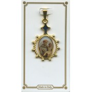 St.Anthony Enamel Plaque Medal mm.25 - 1"