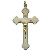 White Gold Plated Pocket Crucifix mm.75 - 3"
