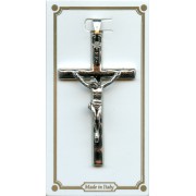 Hammered Crucifix Nickel Plated mm.40 - 1 1/2"