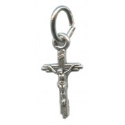 Nickel Plated Pocket Crucifix mm.12 - 1/2"