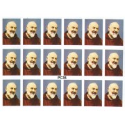 Padre Pio 18 Stickers cm.12x16 - 5"x6"