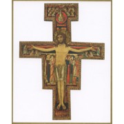 St.Damian Plaque cm.25.5x20.5 - 10"x8 1/8"