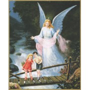 Guardian Angel Plaque cm.25.5x20.5 - 10"x8 1/8"