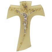 Gold Murano with Gold Murano Inlay Crucifix cm.16 - 6 1/4"