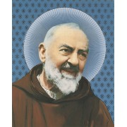 Padre Pio High Quality Print with Gold cm.20x25- 8"x10"