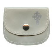 Small Rosary Pouch Natural cm.7x5- 2 3/4" 2 1/4"
