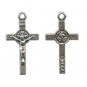 St.Benedict Crucifix Silver Plated mm.20 - 3/4"