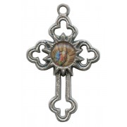 St.Anne De Beaupre Oxidized Metal Cross mm.40 - 1 1/2"