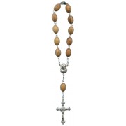 Decade Olive Wood Rosary Cord mm.10