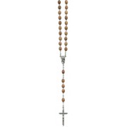 Olive Wood Rosary Carved Beads mm.6