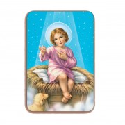 Baby Jesus 3D Bi-Dimensional Cards cm5.5x 8.2 - 2 1/8"x3 1/4"