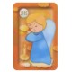 Animated Guardian Angel and Candle Fridge Magnet cm.4x6 - 2 1/2"x 4 1/4"