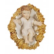 Baby Jesus with Crib Pvc Statue cm.6- 2 1/2"