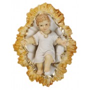 Baby Jesus with Crib Pvc Statue cm.8 - 3"