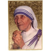Mother Theresa Plaque cm.15.5x10.5 - 6"x4"