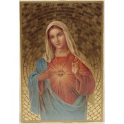  Immaculate Heart of Mary Plaque cm.15.5x10.5 - 6"x4"
