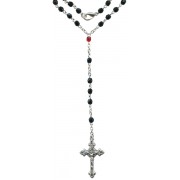 Crystal Rosary Black Collection Simple Link mm.3