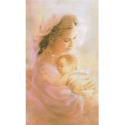 Holy card of Mother and Child cm.7x12- 2 3/4"x 4 3/4"