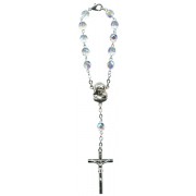Bohemia Crystal Decade Rosary mm.6 Clear
