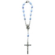 Decade Rosary with Aurora Borealis Blue Beads