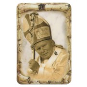Pope John Paul II Scroll Fridge Magnet cm.4x6 - 4 1/4"x 2 1/2"
