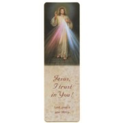 Devine Mercy- Jesus I Trust Prayer PVC Bookmark English cm.4x13 - 1 1/2"x5"