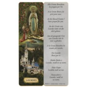 Lourdes- At the Grotto Prayer PVC Bookmark cm.4x13 - 1 1/2"x5"