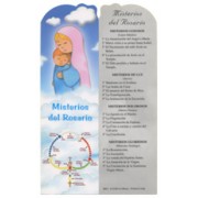 Mary Holy Rosary PVC Bookmark Spanish cm.5x15 - 2"x6"