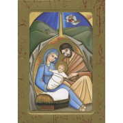 Holy Family Wood Icon Plaque